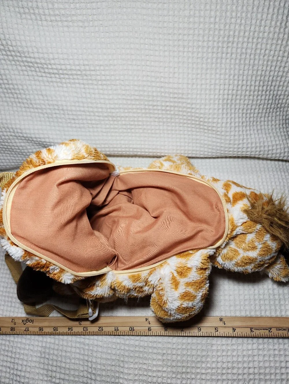 Plush Giraffe Soft Toy Backpack - Brown & White